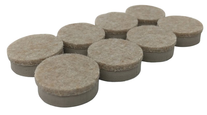 Shepherd Hardware 9915 1-Inch Heavy Duty Felt Gard Self-Adhesive Leveling Furniture Pads, Beige,8-Pack - Image 1